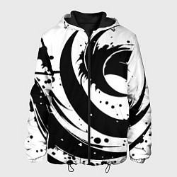 Мужская куртка Ai art black and white abstraction