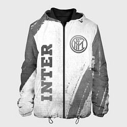 Куртка с капюшоном мужская Inter - white gradient вертикально, цвет: 3D-черный