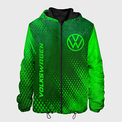 Мужская куртка Volkswagen - green gradient вертикально