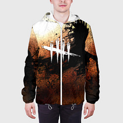Куртка с капюшоном мужская Dead by daylight crow, цвет: 3D-белый — фото 2