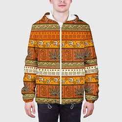 Куртка с капюшоном мужская В африканском стиле, цвет: 3D-белый — фото 2