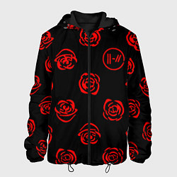 Мужская куртка Twenty one pilots rose pattern