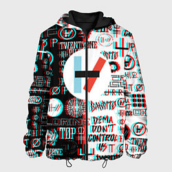 Мужская куртка Twenty one pilots glitch pattern