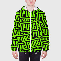 Куртка с капюшоном мужская PUBG pattern game, цвет: 3D-белый — фото 2
