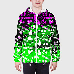 Куртка с капюшоном мужская Fortnite краски кислота, цвет: 3D-белый — фото 2