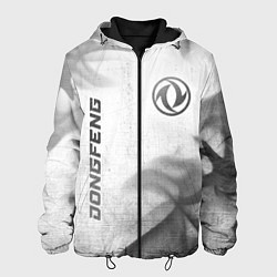 Куртка с капюшоном мужская Dongfeng - white gradient вертикально, цвет: 3D-черный