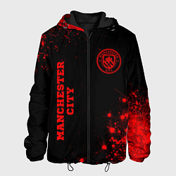 Мужская куртка Manchester City - red gradient вертикально