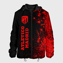 Куртка с капюшоном мужская Atletico Madrid - red gradient по-вертикали, цвет: 3D-черный