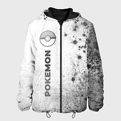 Куртка с капюшоном мужская Pokemon - white gradient по-вертикали, цвет: 3D-черный