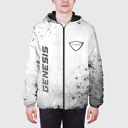 Куртка с капюшоном мужская Genesis - white gradient вертикально, цвет: 3D-черный — фото 2