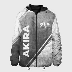 Куртка с капюшоном мужская Akira - grey gradient вертикально, цвет: 3D-черный