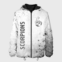 Мужская куртка Scorpions - white gradient вертикально
