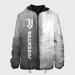 Куртка с капюшоном мужская Juventus - grey gradient по-вертикали, цвет: 3D-черный