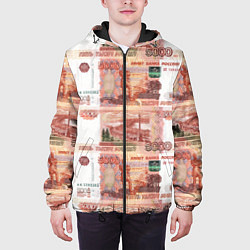 Куртка с капюшоном мужская 5 000 рублей, цвет: 3D-черный — фото 2