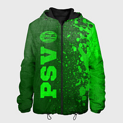 Куртка с капюшоном мужская PSV - green gradient по-вертикали, цвет: 3D-черный