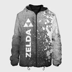 Куртка с капюшоном мужская Zelda - grey gradient по-вертикали, цвет: 3D-черный