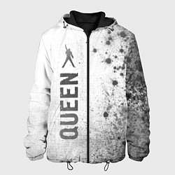 Куртка с капюшоном мужская Queen - white gradient по-вертикали, цвет: 3D-черный
