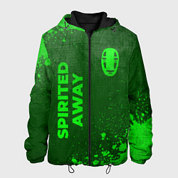 Мужская куртка Spirited Away - green gradient вертикально