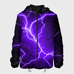 Куртка с капюшоном мужская Color purple black, цвет: 3D-черный