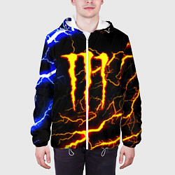 Куртка с капюшоном мужская Monster energy шторм, цвет: 3D-белый — фото 2