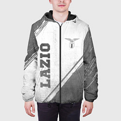 Куртка с капюшоном мужская Lazio - white gradient вертикально, цвет: 3D-черный — фото 2