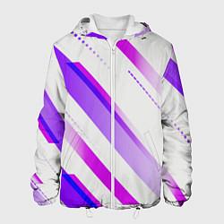 Куртка с капюшоном мужская Color white pink, цвет: 3D-белый