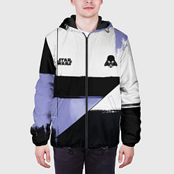 Куртка с капюшоном мужская Дарт Вейдер Звездные войны, цвет: 3D-черный — фото 2