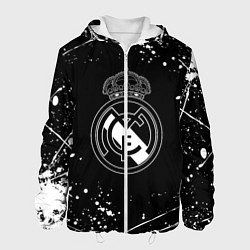 Мужская куртка Real Madrid белые краски