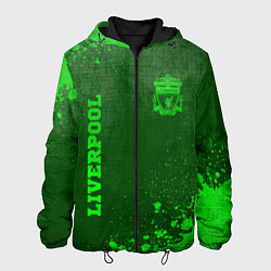 Куртка с капюшоном мужская Liverpool - green gradient вертикально, цвет: 3D-черный