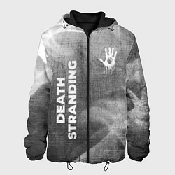 Мужская куртка Death Stranding - grey gradient вертикально
