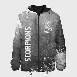 Мужская куртка Scorpions - grey gradient вертикально