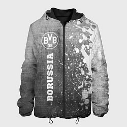 Куртка с капюшоном мужская Borussia - grey gradient по-вертикали, цвет: 3D-черный