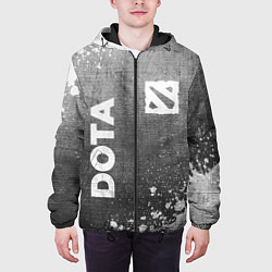Куртка с капюшоном мужская Dota - grey gradient вертикально, цвет: 3D-черный — фото 2
