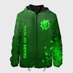 Куртка с капюшоном мужская Gears of War - green gradient вертикально, цвет: 3D-черный
