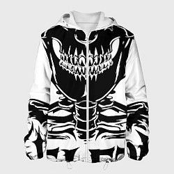 Куртка с капюшоном мужская Skeleton череп, цвет: 3D-белый