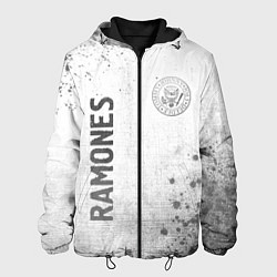 Куртка с капюшоном мужская Ramones - white gradient вертикально, цвет: 3D-черный