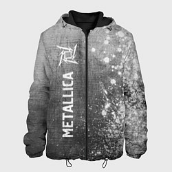 Куртка с капюшоном мужская Metallica - grey gradient по-вертикали, цвет: 3D-черный