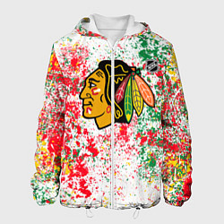 Куртка с капюшоном мужская Chicago Blackhawks NHL white, цвет: 3D-белый