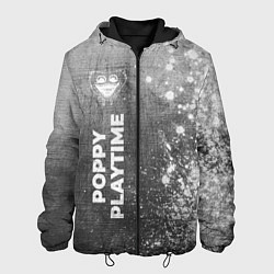 Куртка с капюшоном мужская Poppy Playtime - grey gradient по-вертикали, цвет: 3D-черный