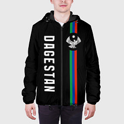 Куртка с капюшоном мужская Республика - Дагестан, цвет: 3D-черный — фото 2