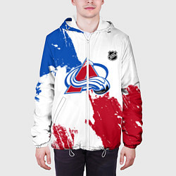 Куртка с капюшоном мужская Колорадо Эвеланш - брызги красок, цвет: 3D-белый — фото 2