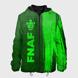 Куртка с капюшоном мужская FNAF - green gradient по-вертикали, цвет: 3D-черный