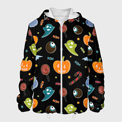 Куртка с капюшоном мужская Halloween black, цвет: 3D-белый