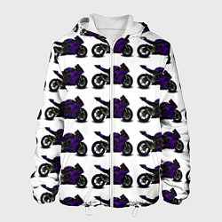 Мужская куртка The motorcycle is dark purple