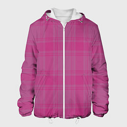 Куртка с капюшоном мужская Checkered pink, цвет: 3D-белый