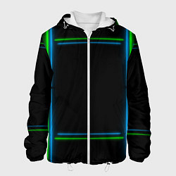 Мужская куртка Neon green light blue
