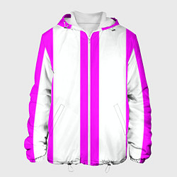 Мужская куртка Color white pink lines