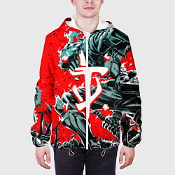 Куртка с капюшоном мужская Doom samurai steel, цвет: 3D-белый — фото 2