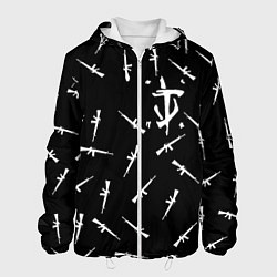 Куртка с капюшоном мужская Doom army, цвет: 3D-белый