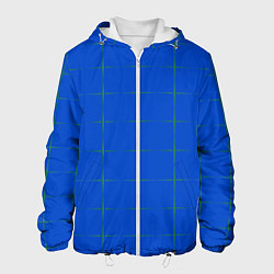Куртка с капюшоном мужская Color blue stripes, цвет: 3D-белый